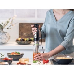 MultiQuick 7 Stabmixer MQ 7000X - Powerful 1000W Black Stainless Steel Hand Blender for Effortless Cooking